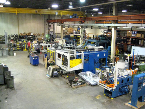 View of part of the Jackson Machinery Inc. Shop Floor